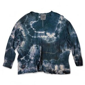 Rough Tumble Waffle Thermal Tie Dye Oversized Shirt